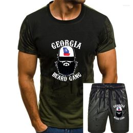 Men's Tracksuits Arrival Summer Style T Shirts Short Sleeve Leisure Fashion Easy-Care Georgia - Beard Gang Stylisches T-Shirt
