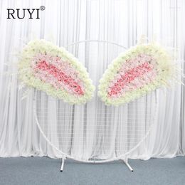 Decorative Flowers Luxury Wedding Flower Set Angel Love Wings Artificial Floral Stage Backdrop Decor Wall El Party Arrangement Props