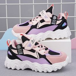 Girls Sneakers Fashion PU Leather Kids Platform Shoes 4 To12 Years Designer Running Sports Tennis Shoes for Girls Free Shipping