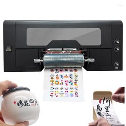 High Efficiency Printing Machine Dual Metal Textile Crystal Plastic Bag Glass 2 In 1 Film Roll UV DTF Printer