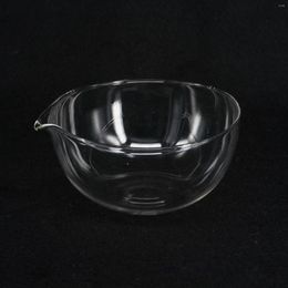 150mm Diameter Lab Glass Evaporating Dish Flat Bottom With Spout For Chemistry
