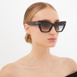 Sunglasses 2023 FT871 Fashion Square Women's Outdoor Sunshade Men's UV400 Cat Eye Oculos Gafas De Sol