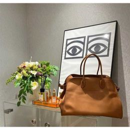 The Row Designer Best-quality the Advanced Row Tote One Sense Commuter Bags Leather Shoulder Bucket Classic Tote 1lfn
