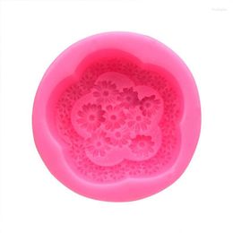 Baking Moulds DIY Flower Daisy Handmade Soap Cake Decoration Silicone Mold Cold Candle