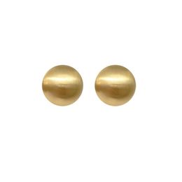 Stud White Semi-Ball Imitation Pearl Earring For Women Vintage Earrings Metal Gold Big Small Size Girls Birthday Gift Drop Delivery Jewelry