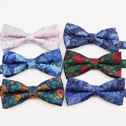 Bow Ties Men's Floral Rose Flower Bowties Butterfly Party Business Wedding Suit Shirt Female Male Bowknot Accessories Gifts