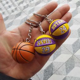 Keychains Lanyards Basketball Star Name Key Ring Match Ball Souvenir Key Chains for Bag Sport Fan Keychain That Brings Good Luck For Men Women Gift J230724