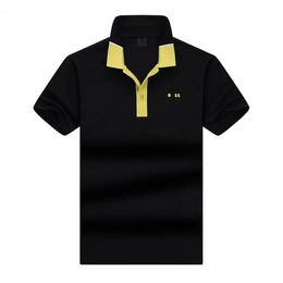 high-end Brand BOS Polo short-sleeved T-shirt Designer men Bee polo shirt 100% cotton lapel Business Korean summer Embroidery Men's clothingCasual Sports T-Shirt M-XXXL