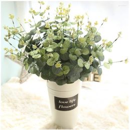 Decorative Flowers 52cm Eucalyptus Artificial Plants Flower Arranging Accessories Money Leaves Home Garden Office Decoration