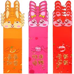 Gift Wrap Red Year Money Packet Packets Envelopes Envelope Bag Festival Paper Zodiac Spring Luck The Bao