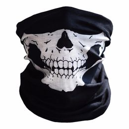 Party Mask 1/2 Piece SKULL Ghost Face Motorcycle Windproof Mask Outdoor Sports Warm Ski Caps Bicyle Bike Balaclavas Scarf