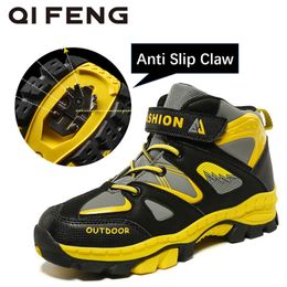 Children Outdoor Sports Hiking Boots Teenagers Mountain Climbing Trekking Shoes Boy Winter Ankle Boots Kids Classic Sneakers 8 9
