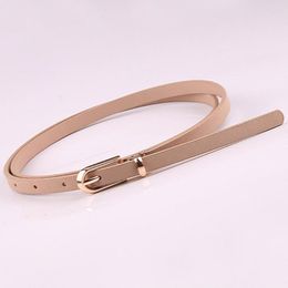 Belts Tie Fashion Casual All Match PU Leather Pin Buckle Slim Clothes Accessories Wear Resistant Fastening Waistband Women Belt