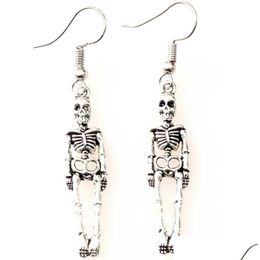 Charm Punk Halloween Vintage Skeleton Skl Dangle Earrings For Women Jewelry Party Gifts Drop Delivery Dh2V1