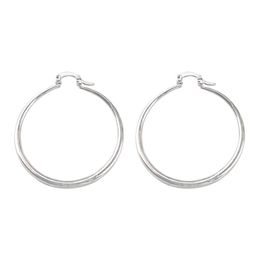 40-50mm Exaggerated Big Smooth Circle Hoop Earrings for Women Simple Round Loop Ear Wedding Jewellery Brincos Cool Gift