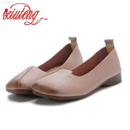 Dress Shoes Xiuteng Spring 2023 Comfortable Oxford Bottom Casual Mother Shoes Flat And Elderly Women'S Shoes Shallow Mouth Flat Shoes Gift L230724