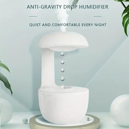 1pc Creative Water Drop Backflow Humidifier: Aesthetic Home Decor for Classroom, Bedroom, Office, and More - Perfect for Halloween, Christmas, and Independence Day Gifts!