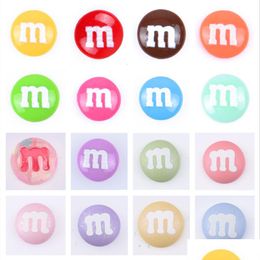 Shoe Parts Accessories Wholesales M Chocolate Beans Charms Decoration Realistic Rainbow Sugar Shoes Fit Clog Kids Party X-Mas Gift D Otji6