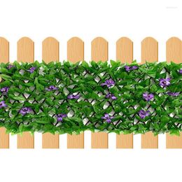 Decorative Flowers An Artificial Garden Fence Also Known As A Synthetic Or Faux Is Barrier.