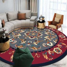 Carpets Round Carpet Large Area Rugs Washable Entrance Door Mat Bedside Living Room Decoracion Home Antiskid Floor Mat Luxury Retro R230725