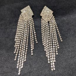 Stud Geometric Statement Vocation Jewelry Fuul Crystal Tassel Earrings For Women Girls 230721