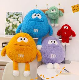 M bean doll color letters chocolate bean Stuffed toy child pillow doll gift