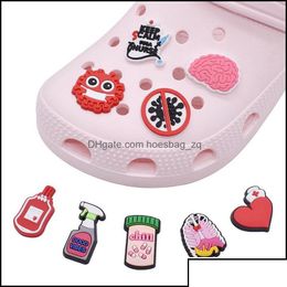 Shoe Parts Accessories Shoes Protection Decorations Charm Jibitz Fro Clog Charms Buttons Buckle Party Favours Gift Drop Deliver Dhgoj