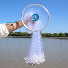 Fishing Accessories Casting net manual throwing net easy to throw Aluminium ring fishing net foldable fishing net large fishing net 230720