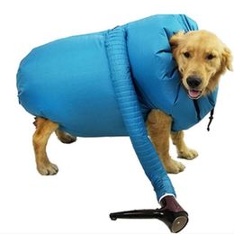 Dog Apparel S M L Portable Pet Drying Bag Folding Dogs Hair Dryer Blow Grooming Dry Cat Supplies271w