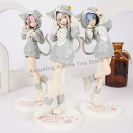 Action Toy Figures Re Life In A Different World From Zero Emilia Rem Ram Puck Starting PVC Figure Model Doll Toys 230724