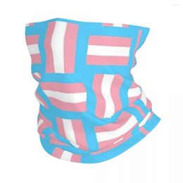 Scarves Transgender Flag Lgbt Pride Bandana Neck Gaiter Printed Mask Scarf Warm Balaclava Outdoor Sports Unisex Adult Washable