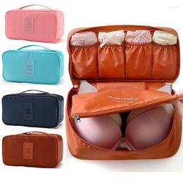 Duffel Bags Portable Travel Polyester Underwear Bras Sock Divider Storage Bag Fashion Waterproof Clothes Box Drawer Closet Organizer