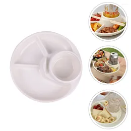 Dinnerware Sets 2 Pcs Compartment Fat Reduction Plate Plastic Containers Kids Kitchen Tableware Baby Household Ration Dinner