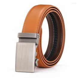 Belts Men Genuine Leather Belt Cowskin High Quality Male Fashion Jeans Automatic Buckle Business Casual