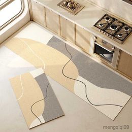 Carpets Kitchen Rug Waterproof Oil-proof Large Area Living Room Carpet Home Decoration Non-slip Door Mat Tapete R230725