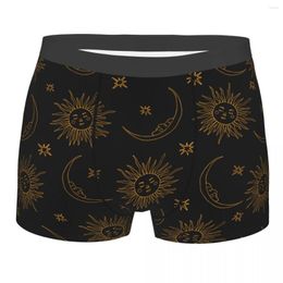 Underpants Funny Boxer Sun And Moon Magic Symbols Shorts Panties Briefs Men's Underwear Breathable For Male S-XXL