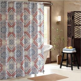 Shower Curtains JUYANG. High Quality Polyester Printing Thick Waterproof Mildew Bathroom Curtain.