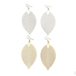 Dangle Chandelier Ethnic Drop Earrings For Women Female Fashion Golden Leaf Jewellery Accessories Vintage Boho Delivery
