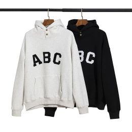 Designers Mens Womens Hoodies Fashion Letter ABC Gray/Black Hoodie Autumn Winter Hooded Pullover Clothes Sweatshirts Jumpers CHG23072410