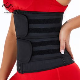 Waist Trainer Trimmer 25 steel bone 30cm double reinforcement 3 Row Hooks 2 Belts Shaper Waist Cincher Tummy Control Slimming Girdles