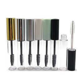 10ML Empty Mascara Bottle Container Tube With Eyelash Wand Brush Round Clear Emptys Mascaras Packing Bottles