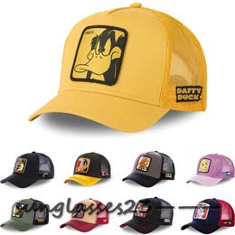 Beanie/Skull Caps Ball New Brand Anime Bunny Looney TAZ DUCK Snapback Cap Cotton Baseball Men Women Hip Hop Dad Mesh Hat Trucker Dropshipping animals hat