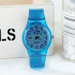 JHlF Brand Korean Fashion Simple Promotion Quartz Plastic Ladies Watches Casual Personality Student Womens Watch Whole Colorfu240I