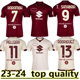 23 24 Torino limited edition Soccer Jerseys 2023 2024 ZAZA T. SANABRIA LUKIC PELLEGRI SINGO RICCI SUZUKI Football Shirts Men Uniforms 888888