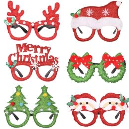 Christmas Glasses Santa Claus Xmas Tree Eyeglasses Photo Prop Party Decoration Supplies 40 Designs Optional LL