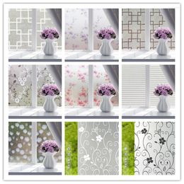 Window Stickers 55x200cm Bathroom Sliding Doors Toilet Translucent Film Paper Self-Adhesive Opaque Decoration Glass Sticker Fensterfolie