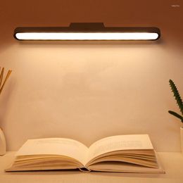 Table Lamps Desk Lamp Rechargeable Eye-Care LED Office Reading Light Adjustable Brightness Hanging Lights Student Wardrobe Green