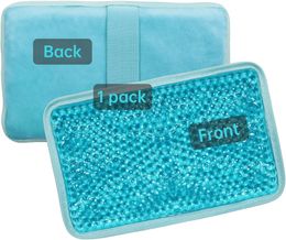 Reusable Gel Beads Ice Pack Ice Bag with Strap Hot & Cold Pack Compress for Knee Shoulder Foot Back Ankle And Neck