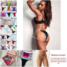 Secret Brand Briefspanties Girl Sexig underkläder Botty trosor och thongs Multi Style Diamond Logo High Quality Briefs T-Back M-XL Size Trace