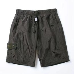 Y2k Stone Label Metal Nylon Mesh Function Reflective Three-dimensional Pocket Men's and Women's Cargo Shorts